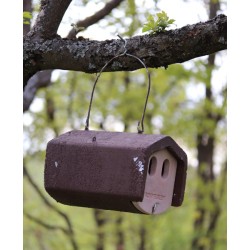 Nichoir protégé contre prédateurs à 2 trous d'envol - Schwegler (1N - 158/0)
