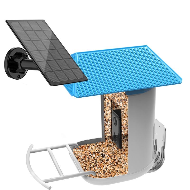 Mangeoire connectée intelligente avec panneau solaire séparé