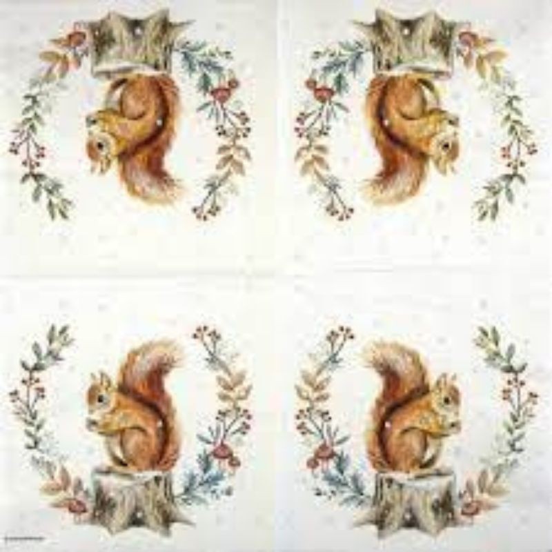 Serviettes "Stockage pour l'hiver" - Cocktail