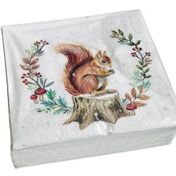 Serviettes "Stockage pour l'hiver" - Cocktail