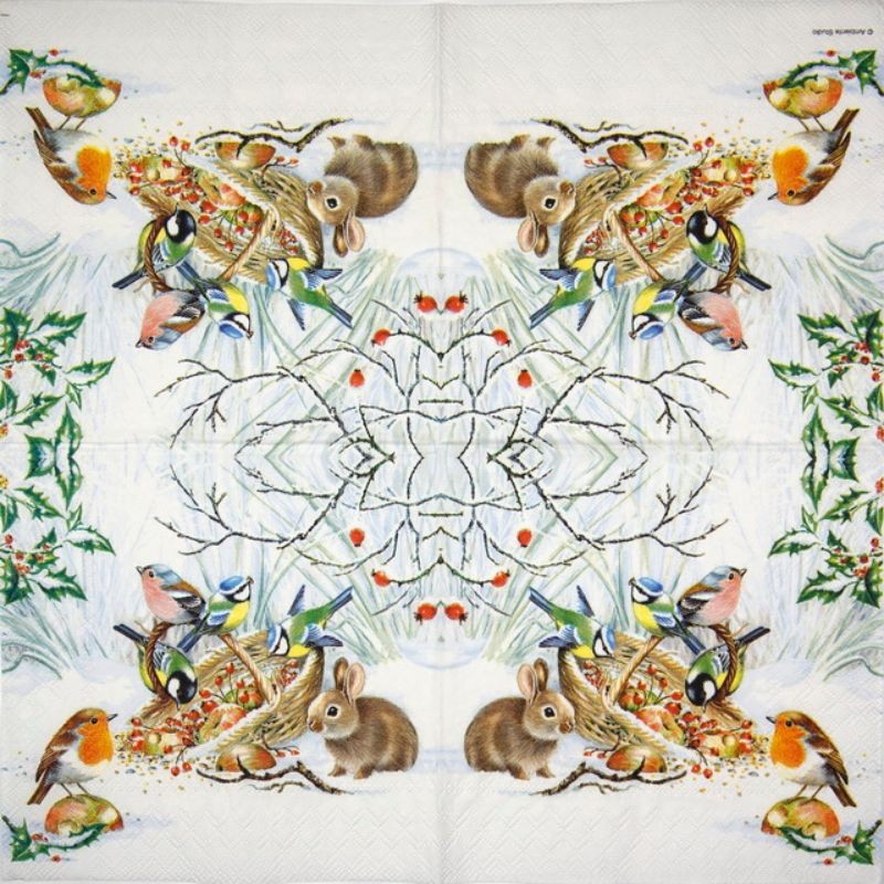 Serviettes "Friandises d'hiver" - Cocktail