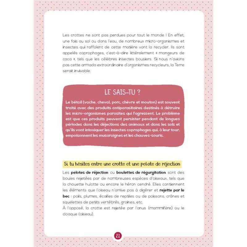 Crottes et empreintes de mammifères sauvages - Mon petit guide Nature