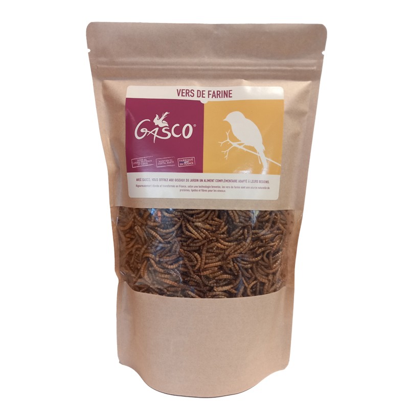Vers de farine séchés 200gr/600gr - Gasco Vers de farine séchés 200gr/600gr - Gasco