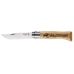 Couteau de poche Opinel série "Animalia" N°08 - Inox - Cerf