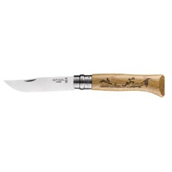 Couteau de poche Opinel série "Animalia" N°08 - Inox - Lièvre