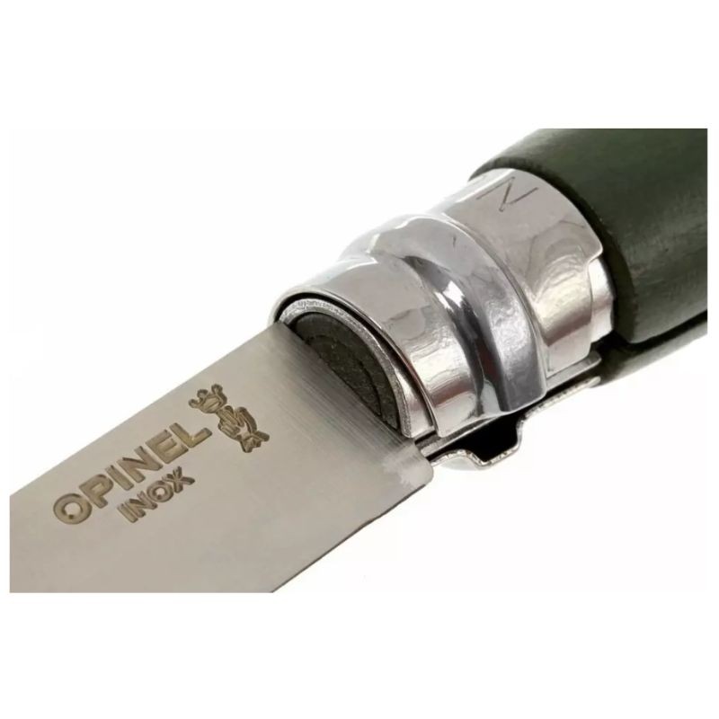 Couteau de poche Opinel "Colorama" N°08 - Inox - Kaki ou Rouge Couteau de poche Opinel "Colorama" N°08 - Inox - Kaki ou Rouge