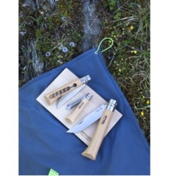 Set de cuisine Opinel "Nomad Outdoor" : 3 couteaux de poche Inox + nappe + planche