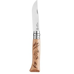Couteau de poche Opinel série Alpine - Ski - N°08 - Inox