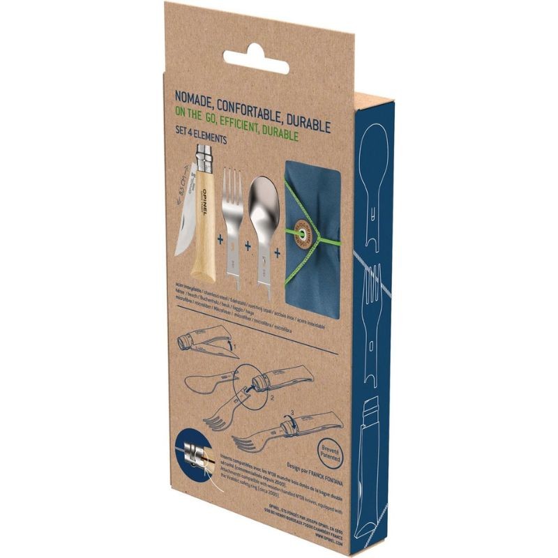 Set de couverts d'extérieur Opinel "Picnic Plus" - 4 pièces Set de couverts d'extérieur Opinel "Picnic Plus" - 4 pièces
