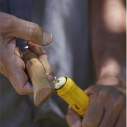 Couteau de poche tire-bouchon & décapsuleur Opinel Nº10 - Inox Couteau de poche tire-bouchon & décapsuleur Opinel Nº10 - Inox