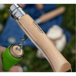 Couteau de poche tire-bouchon & décapsuleur Opinel Nº10 - Inox Couteau de poche tire-bouchon & décapsuleur Opinel Nº10 - Inox