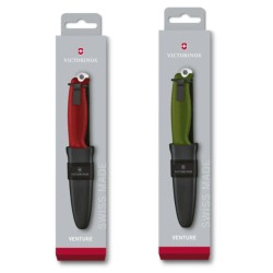 Couteau Victorinox "Venture" à lame fixe - Rouge ou Vert