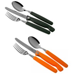Set de 3 couverts Victorinox "Picnic Swiss Classic" - Noir ou Orange
