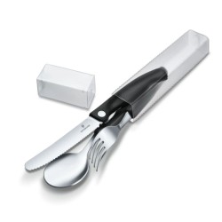 Set de 3 couverts Victorinox "Picnic Swiss Classic" - Noir ou Orange