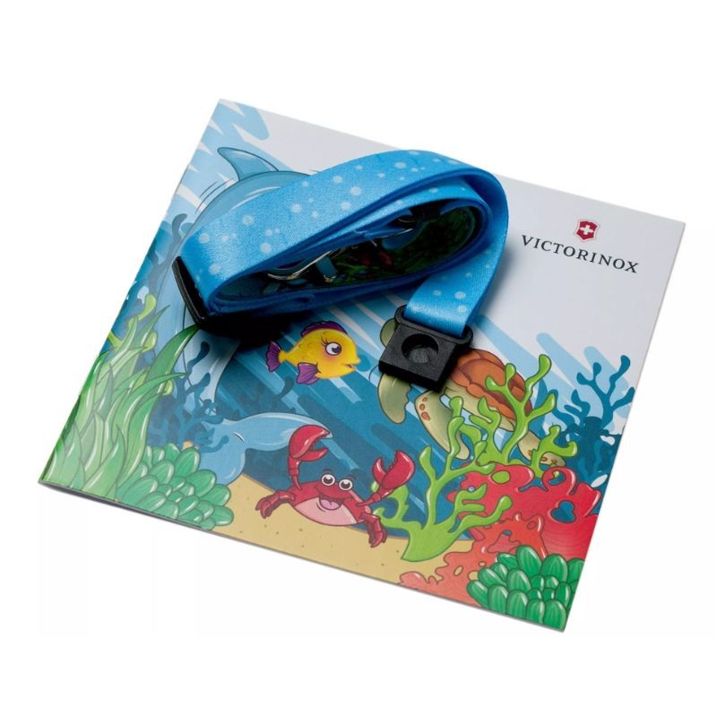 Couteau de Poche "My First Victorinox " + Tour de cou + Livre de coloriage - Dauphins Couteau de Poche "My First Victorinox " + Tour de cou + Livre de coloriage - Dauphins