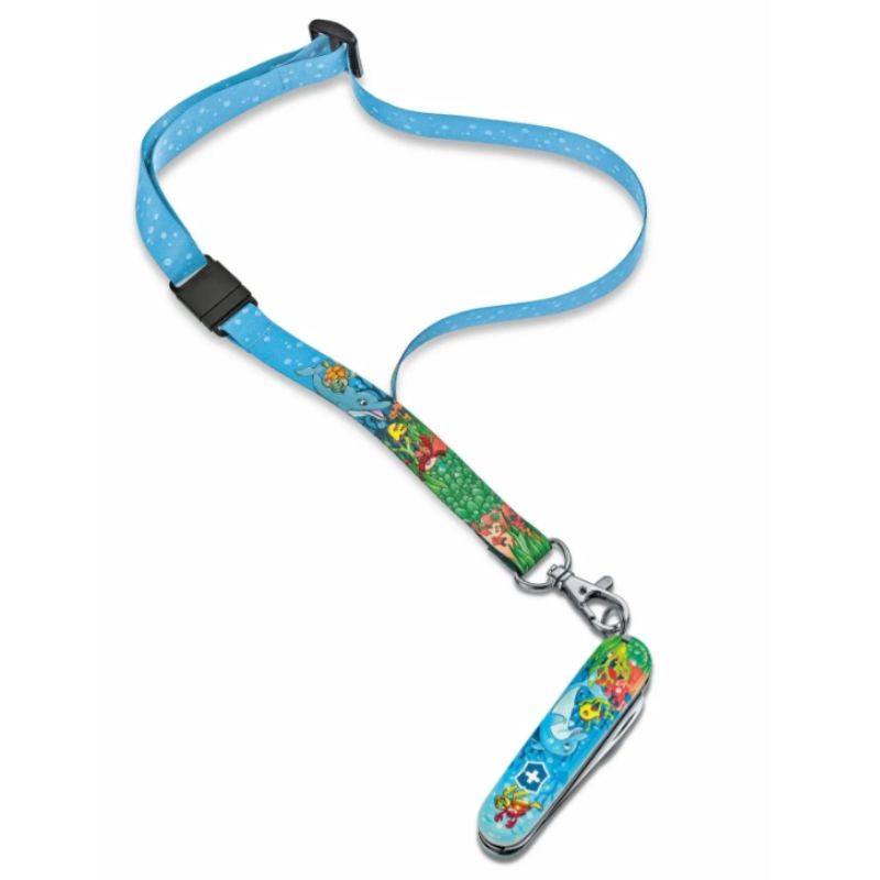 Couteau de Poche "My First Victorinox " + Tour de cou + Livre de coloriage - Dauphins Couteau de Poche "My First Victorinox " + Tour de cou + Livre de coloriage - Dauphins
