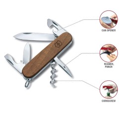 Couteau de poche Victorinox "Spartan Wood" - 10 fonctions