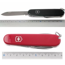 Couteau de poche Victorinox "Spartan" - 12 fonctions - Noir ou Rouge