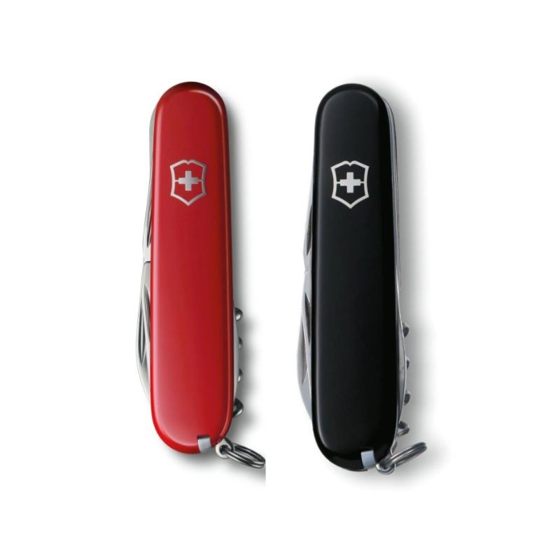 Couteau de poche Victorinox "Spartan" - 12 fonctions - Noir ou Rouge