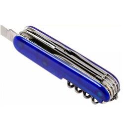 Couteau de poche Victorinox "Huntsman" - Rouge ou Bleu transparent - 15 fonctions Couteau de poche Victorinox "Huntsman" - Rouge ou Bleu transparent - 15 fonctions