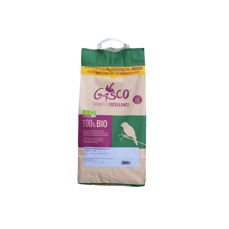 Mélange de graines Bio - Sacs de 1, 2  et 5 kg - Gasco
