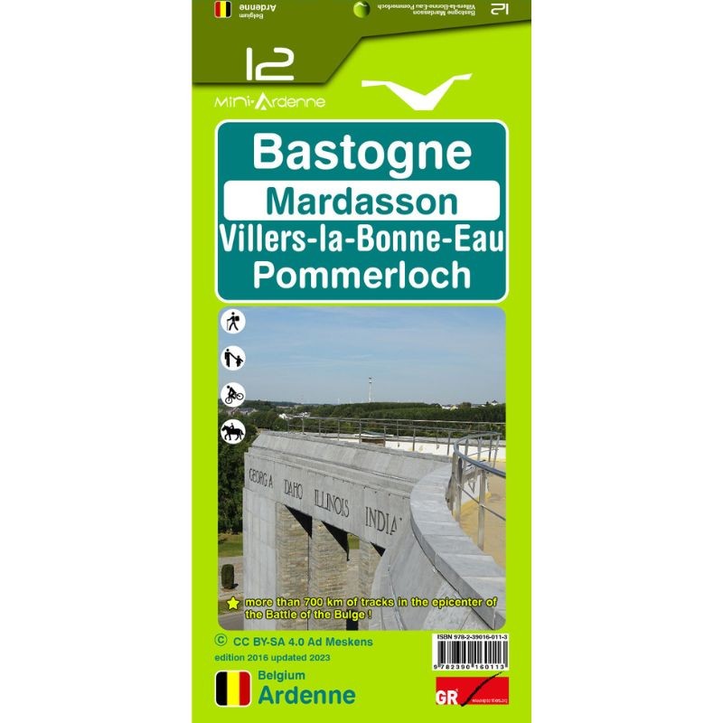 Carte de randonnée - Mini-Ardenne - Pays de Bastogne