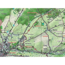 Carte de randonnée - Mini-Ardenne - Pays de Bastogne