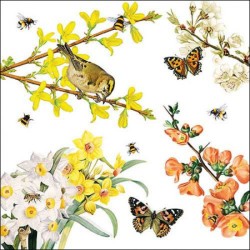Serviettes "Éveil du printemps" - Table ou Cocktail