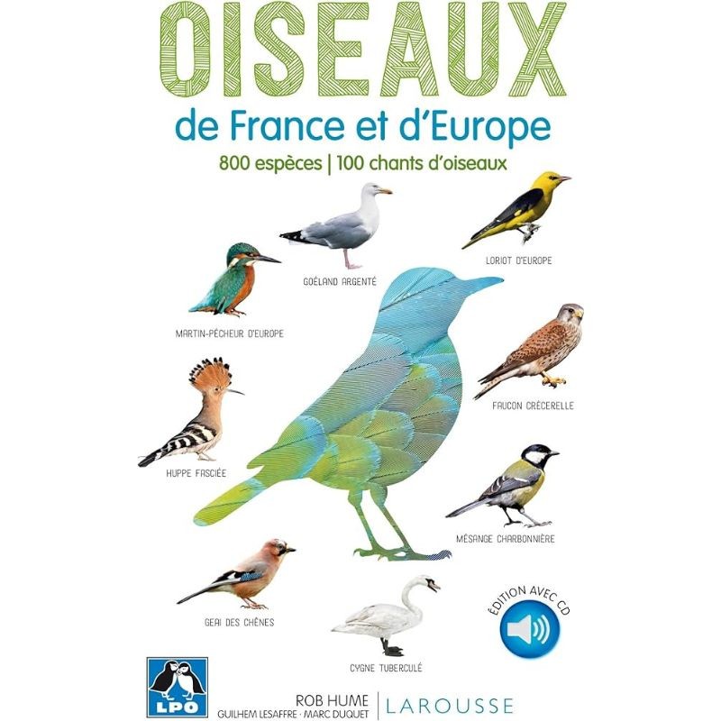 Oiseaux de France et d'Europe - 800 espèces, 100 chants d'oiseaux! - 1CD audio