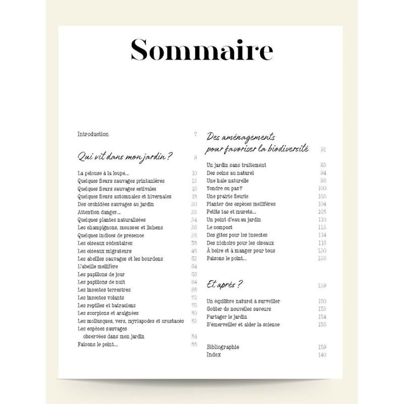 Mon jardin sauvage - Favoriser la diversité animale et végétale