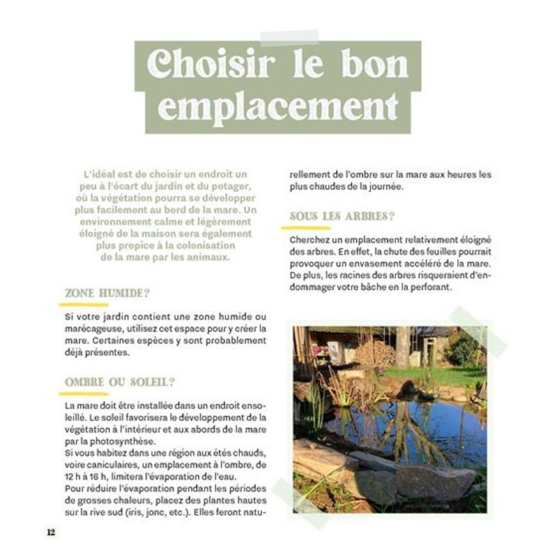Créer une mare dans mon jardin Créer une mare dans mon jardin