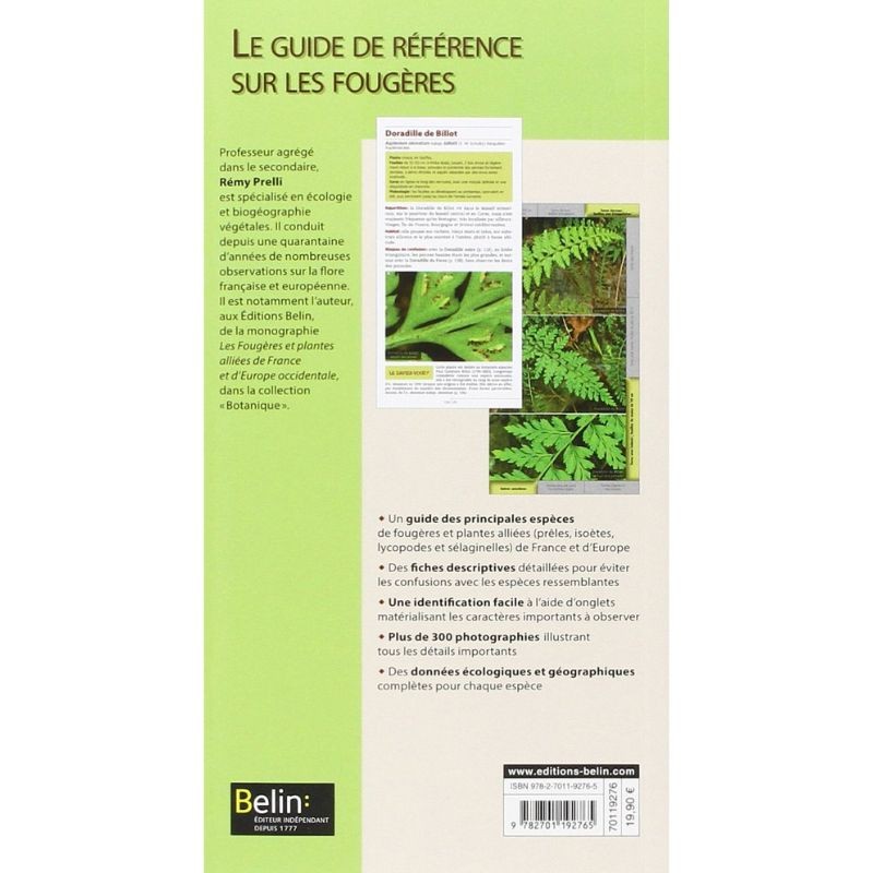 Guide des fougères et plantes alliées - France et Europe Guide des fougères et plantes alliées - France et Europe