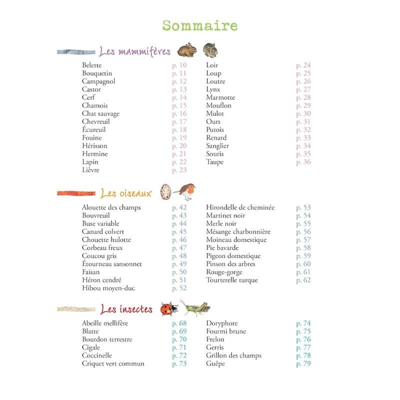 Les trésors de la nature - Le guide de la faune et de la flore de nos régions