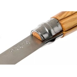Couteau de poche Opinel N°08 Olivier + étui