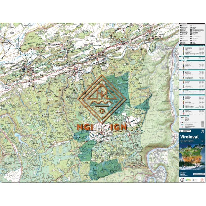 Carte de promenades - Viroinval (Belgique)