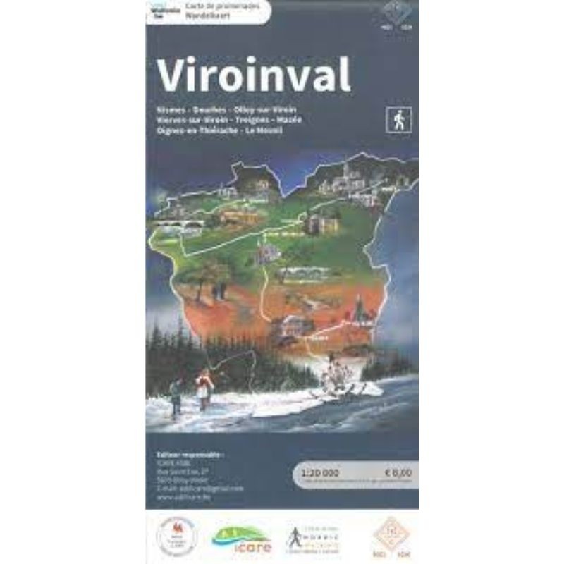 Carte de promenades - Viroinval (Belgique)