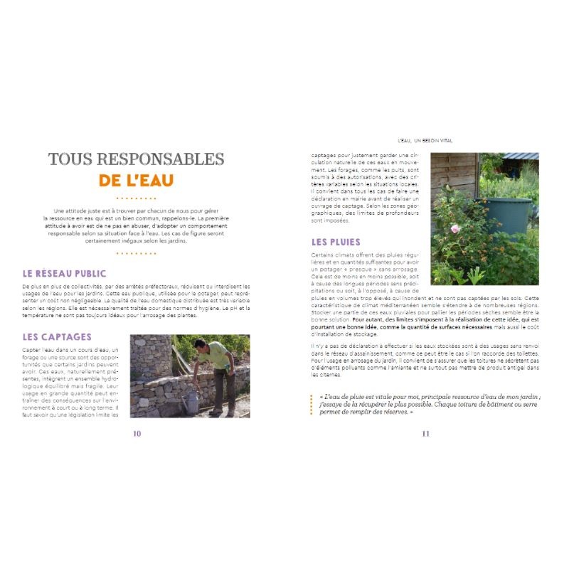 Presque pas d'eau au potager