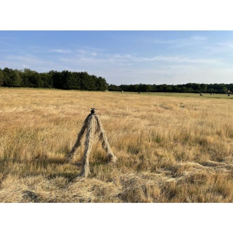 Lot de 3 manchons Ghillie beige pour jambes de trépied - Tragopan