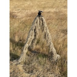 Lot de 3 manchons Ghillie beige pour jambes de trépied - Tragopan