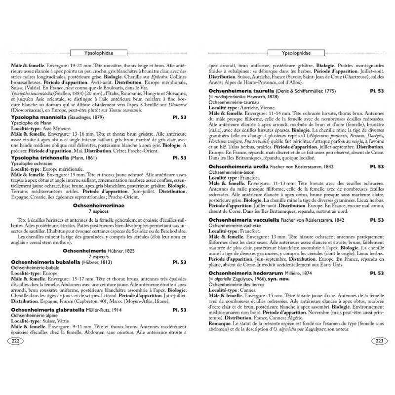 Papillons de nuit d'Europe - Volume 7 - Microlépidoptères 1 Papillons de nuit d'Europe - Volume 7 - Microlépidoptères 1
