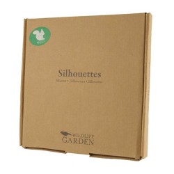 Silhouette Écureuil qui mange