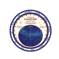 Planisphère français pour 47° N