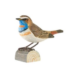 DecoBird Gorgebleue - Statuette en bois