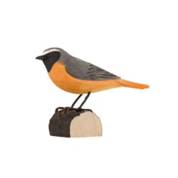 DecoBird Rougequeue à front blanc - Statuette en bois