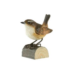 DecoBird Troglodyte Mignon - Statuette en bois