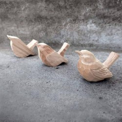 DecoBird Troglodyte Mignon - Statuette en bois