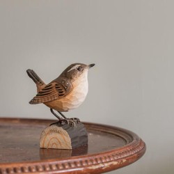 DecoBird Troglodyte Mignon - Statuette en bois