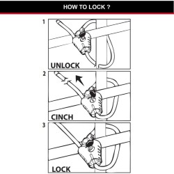 Câble antivol réglable avec serrure à clé pour piège photographique - Master Lock 8418EURD Câble antivol réglable avec serrure à clé pour piège photographique - Master Lock 8418EURD