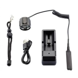 Lampe torche à LED multicolores rechargeable - Num'axes LMP1019