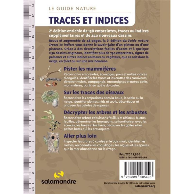 Le guide nature - Traces et indices - 2e édition